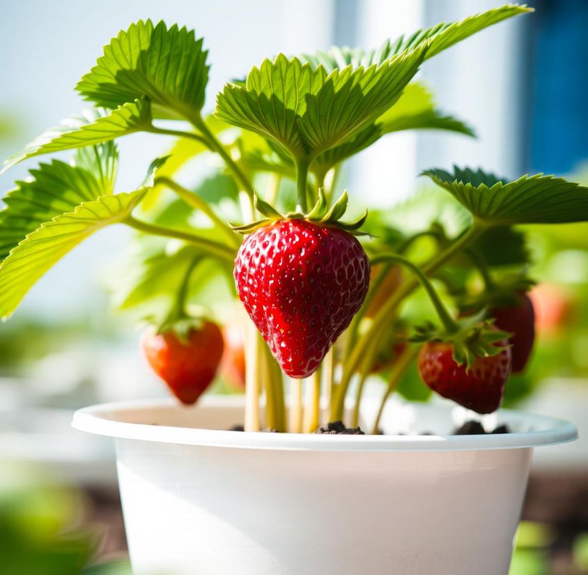 выращивание клубники дома зимой